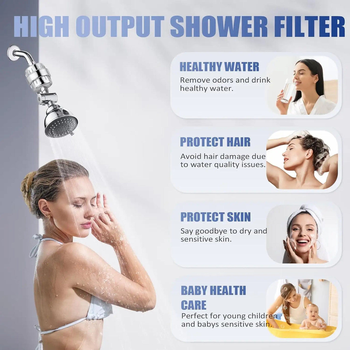 PowerFlow™ - Powerful Shower Head Filter